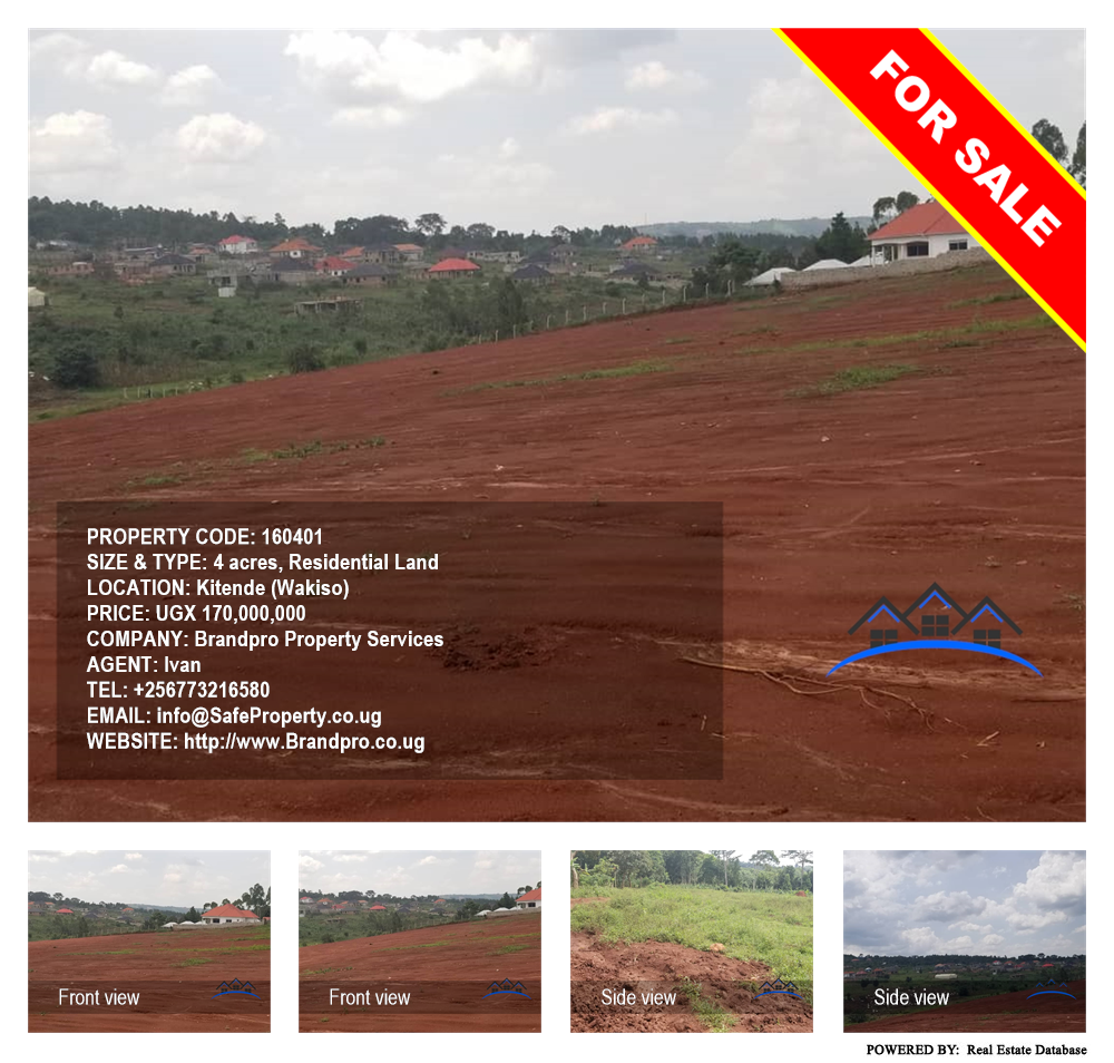 Residential Land  for sale in Kitende Wakiso Uganda, code: 160401