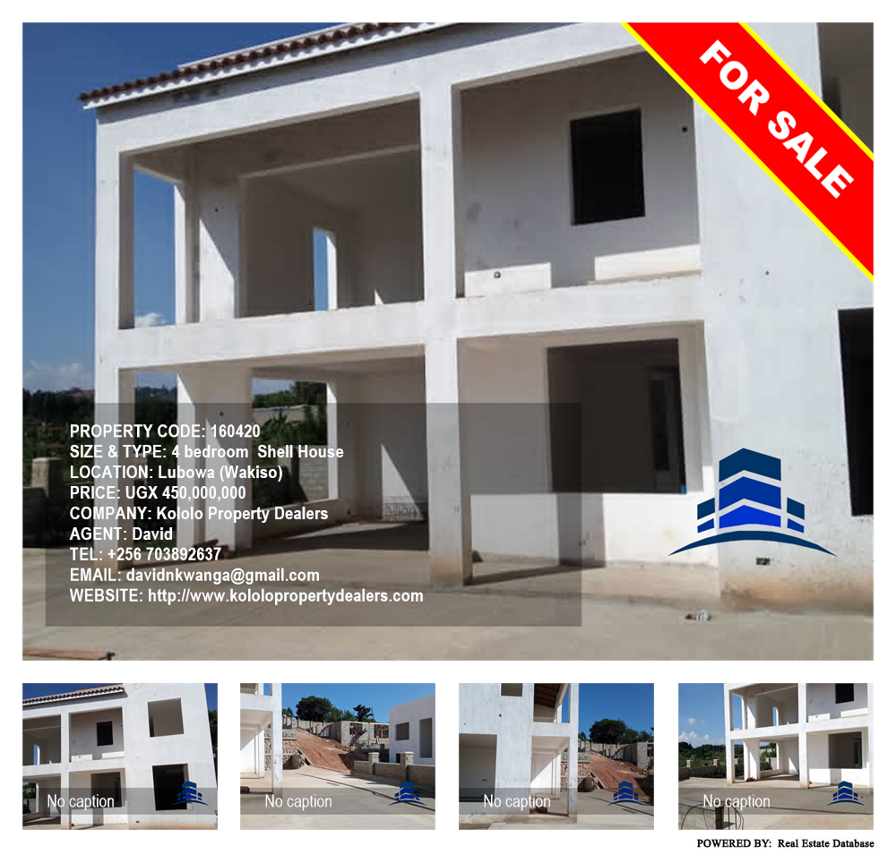 4 bedroom Shell House  for sale in Lubowa Wakiso Uganda, code: 160420