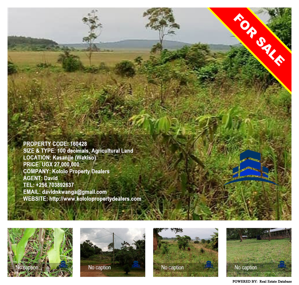 Agricultural Land  for sale in Kasanjje Wakiso Uganda, code: 160428