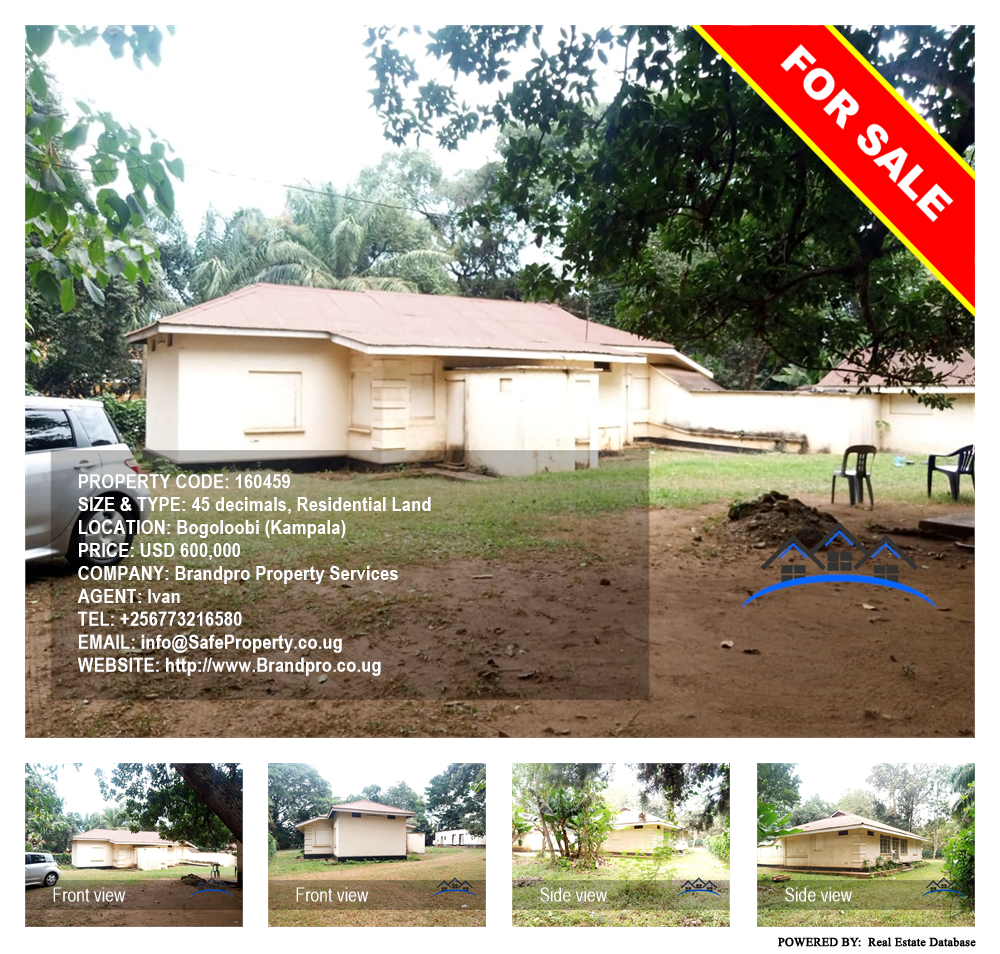 Residential Land  for sale in Bugoloobi Kampala Uganda, code: 160459