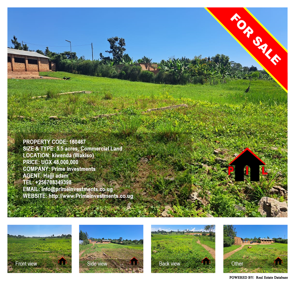 Commercial Land  for sale in Kiwenda Wakiso Uganda, code: 160467