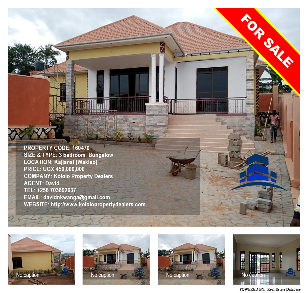 3 bedroom Bungalow  for sale in Kajjansi Wakiso Uganda, code: 160470