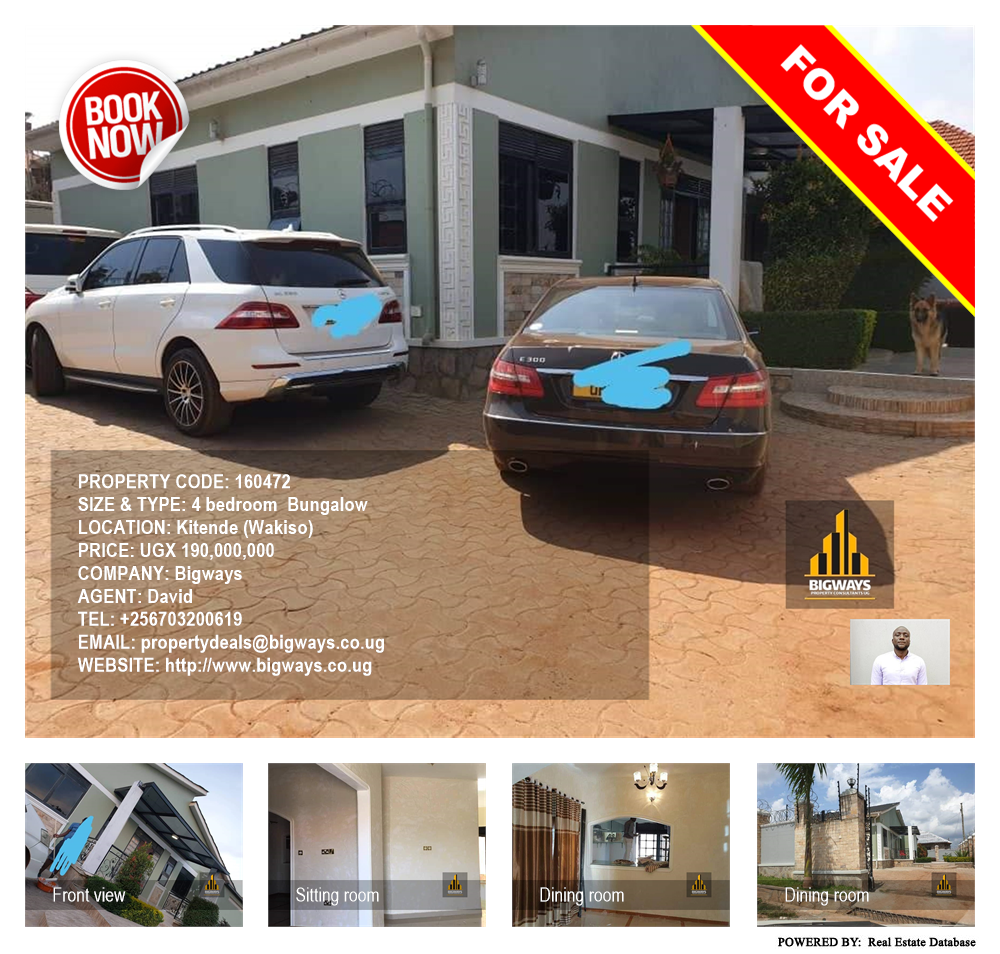4 bedroom Bungalow  for sale in Kitende Wakiso Uganda, code: 160472