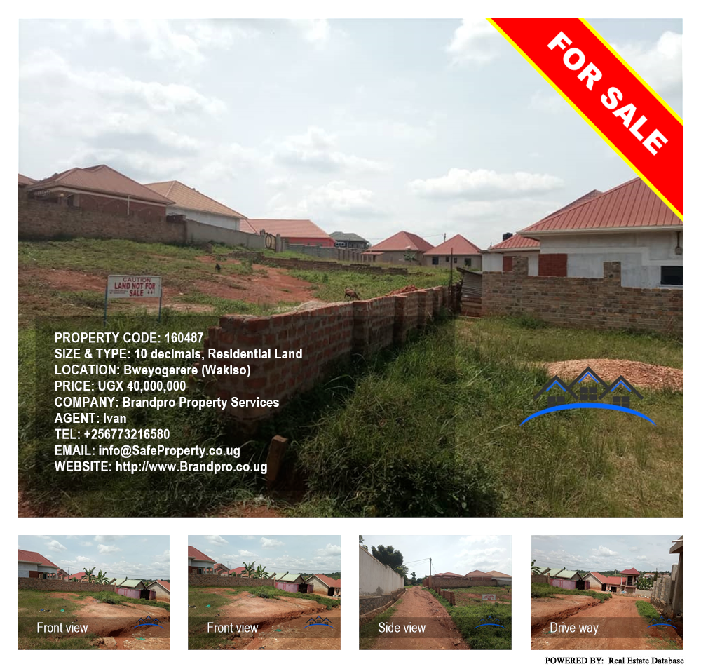 Residential Land  for sale in Bweyogerere Wakiso Uganda, code: 160487