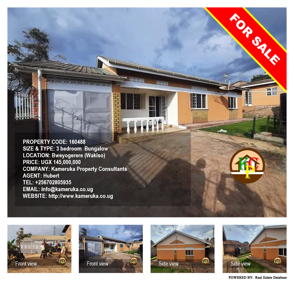 3 bedroom Bungalow  for sale in Bweyogerere Wakiso Uganda, code: 160488