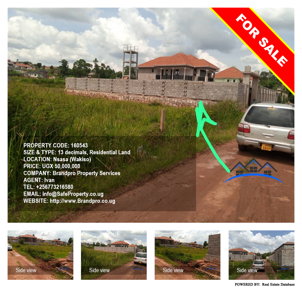 Residential Land  for sale in Nsasa Wakiso Uganda, code: 160543