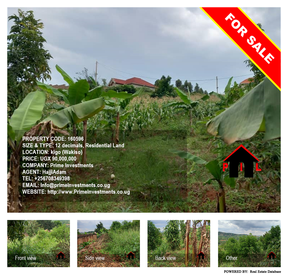 Residential Land  for sale in Kigo Wakiso Uganda, code: 160596