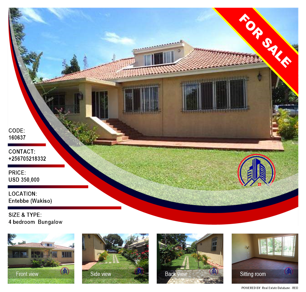 4 bedroom Bungalow  for sale in Entebbe Wakiso Uganda, code: 160637