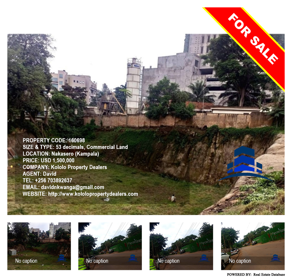 Commercial Land  for sale in Nakasero Kampala Uganda, code: 160698