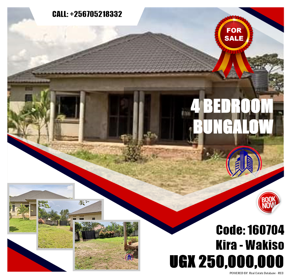 4 bedroom Bungalow  for sale in Kira Wakiso Uganda, code: 160704