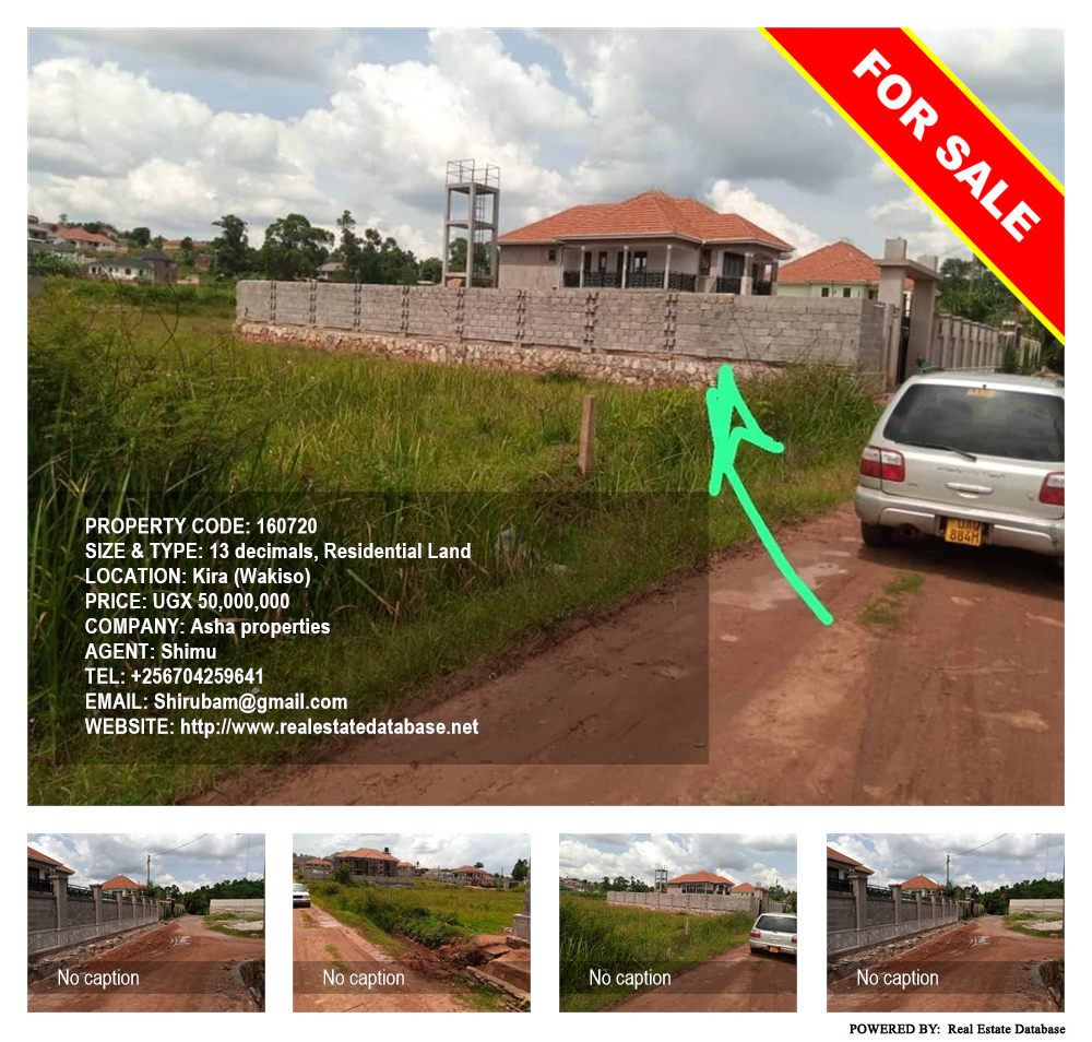 Residential Land  for sale in Kira Wakiso Uganda, code: 160720