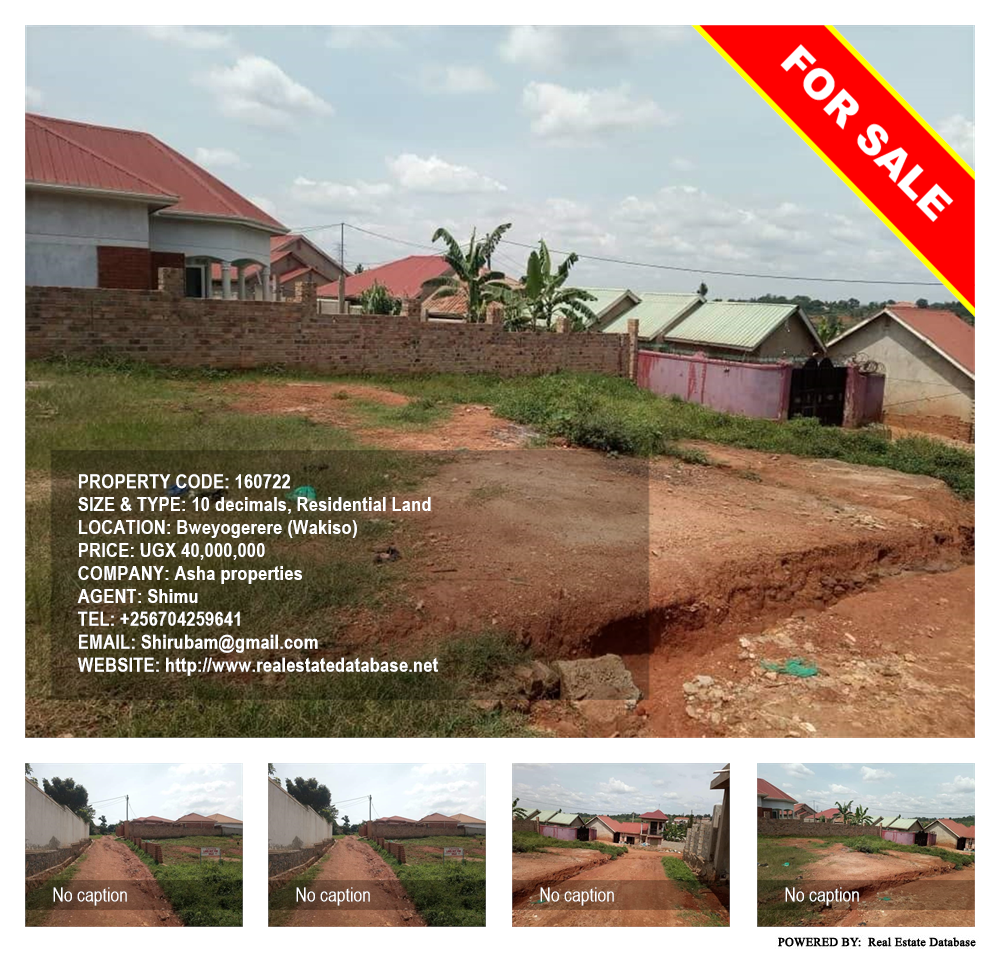 Residential Land  for sale in Bweyogerere Wakiso Uganda, code: 160722