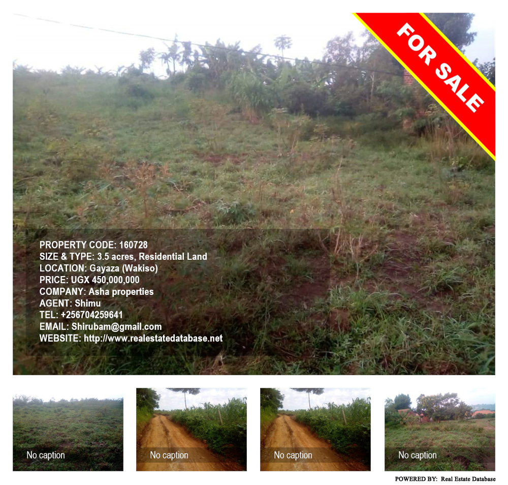 Residential Land  for sale in Gayaza Wakiso Uganda, code: 160728