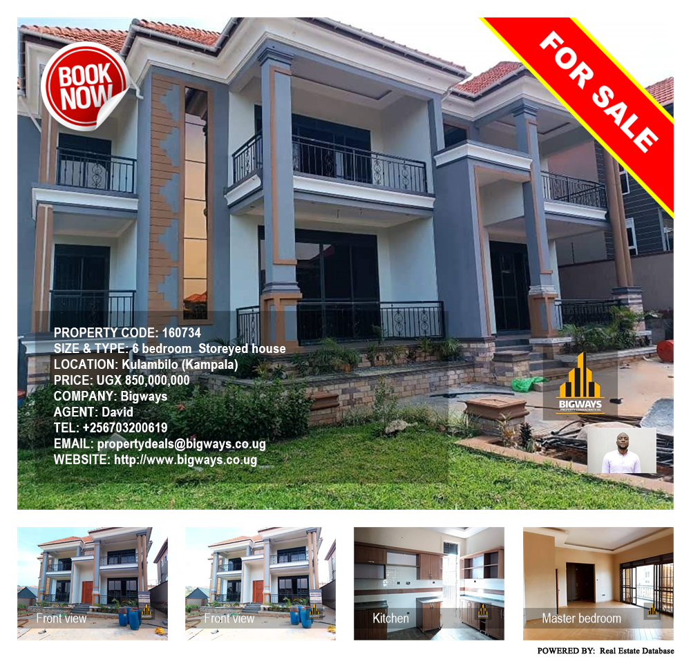 6 bedroom Storeyed house  for sale in Kulambilo Kampala Uganda, code: 160734