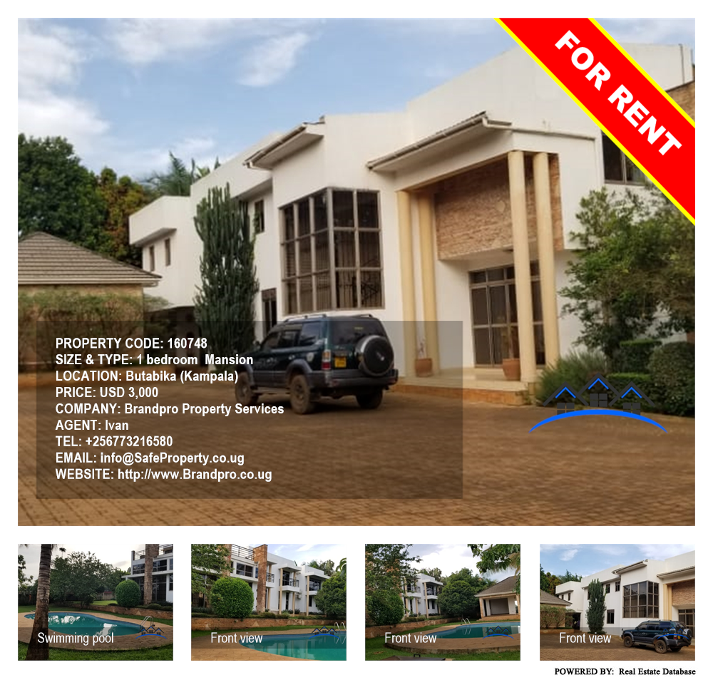 1 bedroom Mansion  for rent in Butabika Kampala Uganda, code: 160748