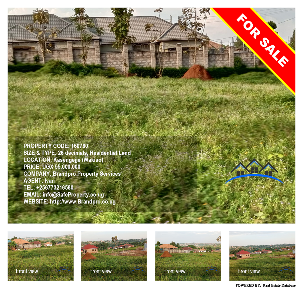 Residential Land  for sale in Kasengejje Wakiso Uganda, code: 160760