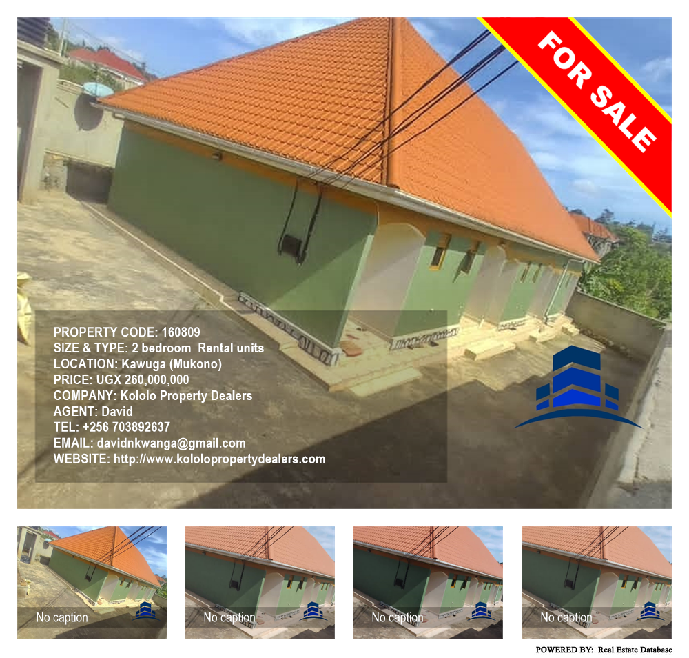 2 bedroom Rental units  for sale in Kawuga Mukono Uganda, code: 160809