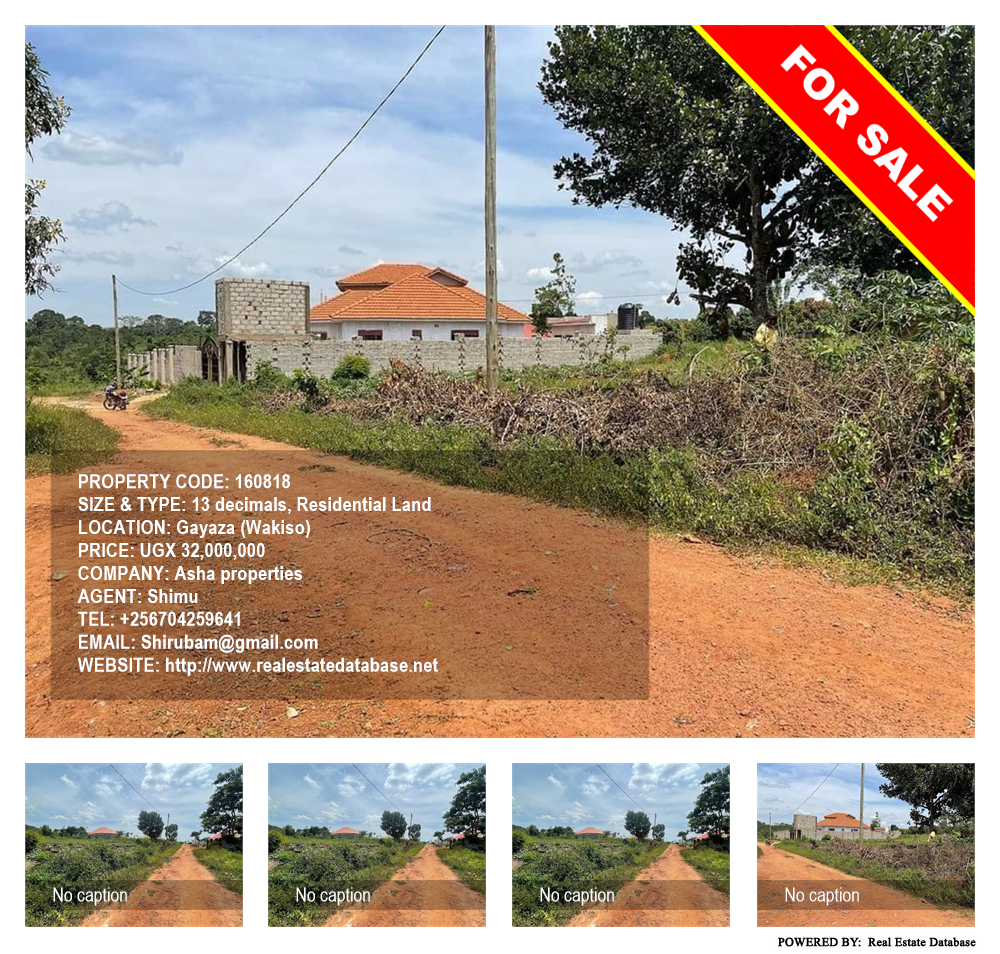 Residential Land  for sale in Gayaza Wakiso Uganda, code: 160818