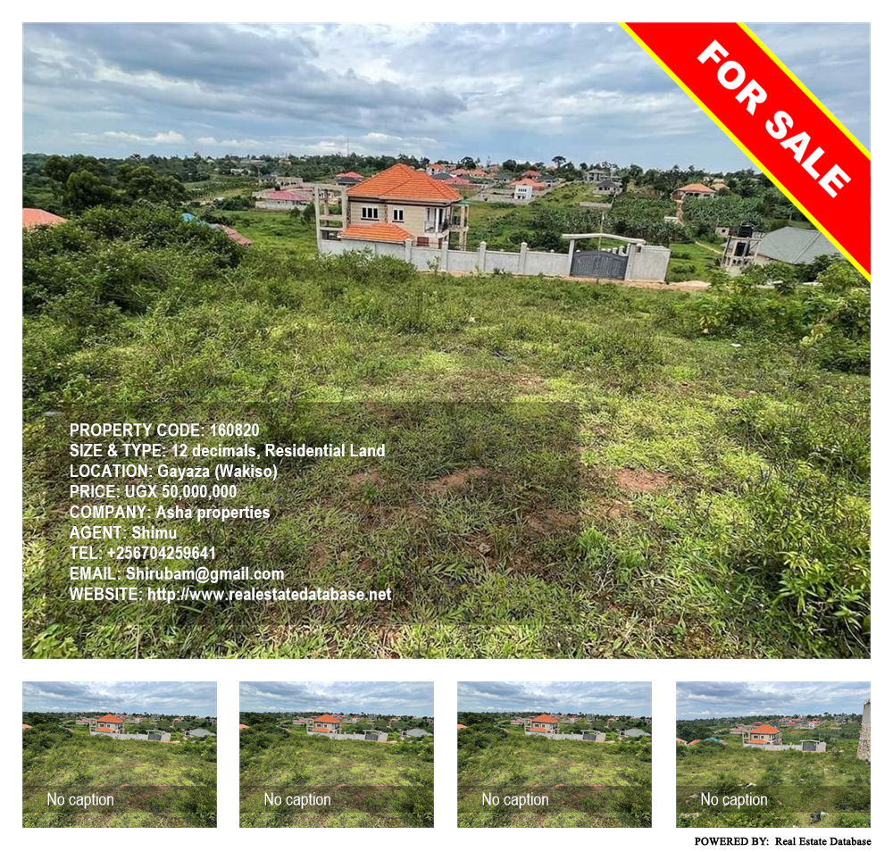 Residential Land  for sale in Gayaza Wakiso Uganda, code: 160820