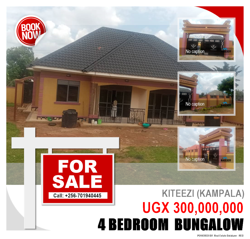 4 bedroom Bungalow  for sale in Kiteezi Kampala Uganda, code: 160829