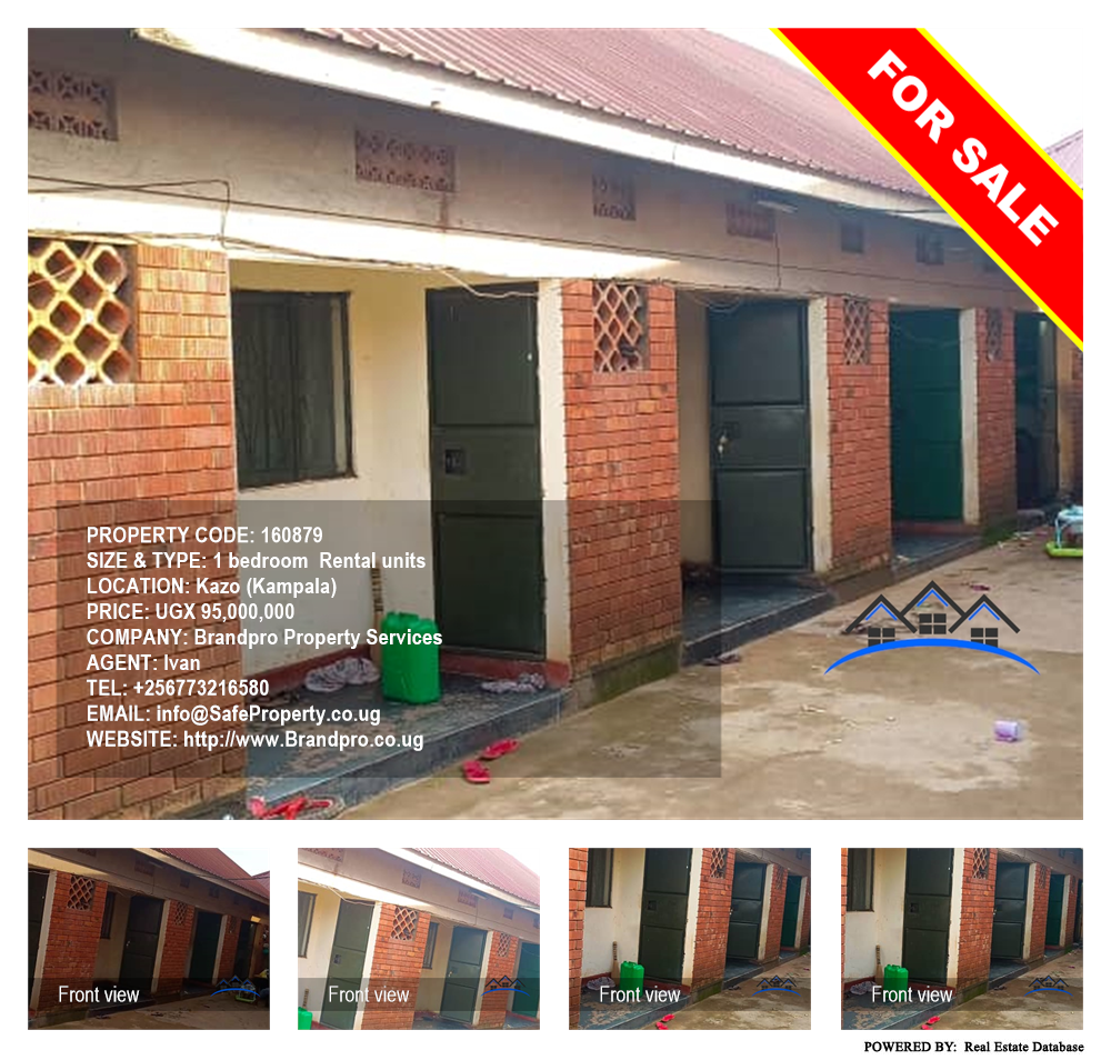 1 bedroom Rental units  for sale in Kazo Kampala Uganda, code: 160879