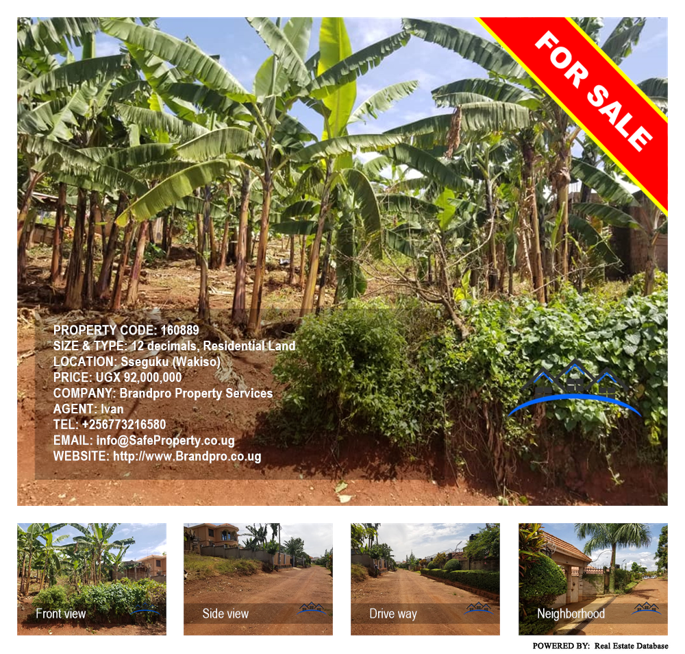 Residential Land  for sale in Seguku Wakiso Uganda, code: 160889