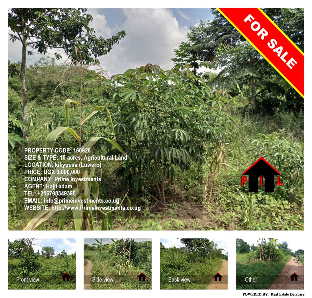 Agricultural Land  for sale in Kikyuusa Luweero Uganda, code: 160928