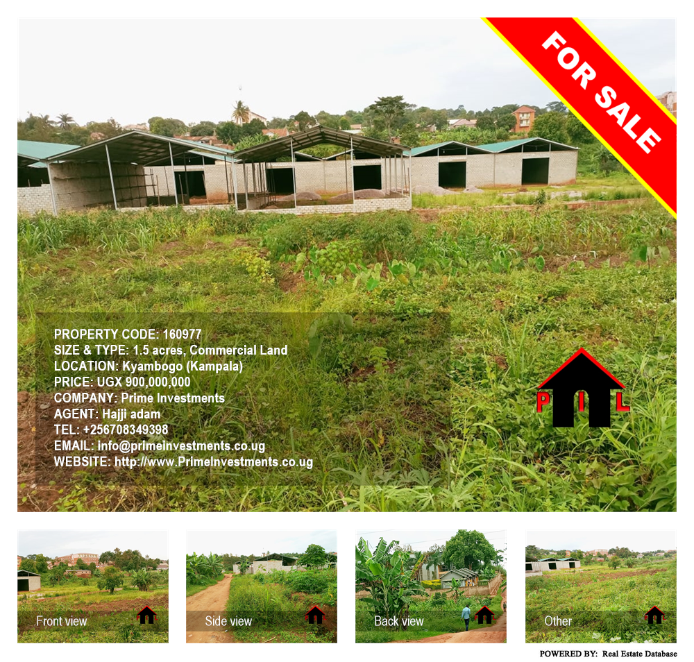 Commercial Land  for sale in Kyambogo Kampala Uganda, code: 160977