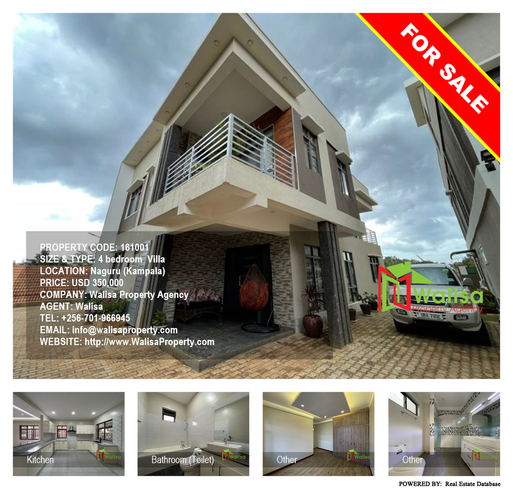 4 bedroom Villa  for sale in Naguru Kampala Uganda, code: 161001