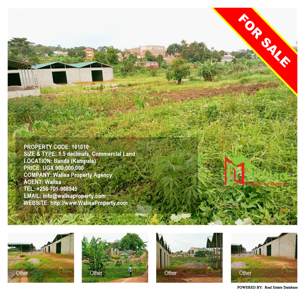 Commercial Land  for sale in Banda Kampala Uganda, code: 161010