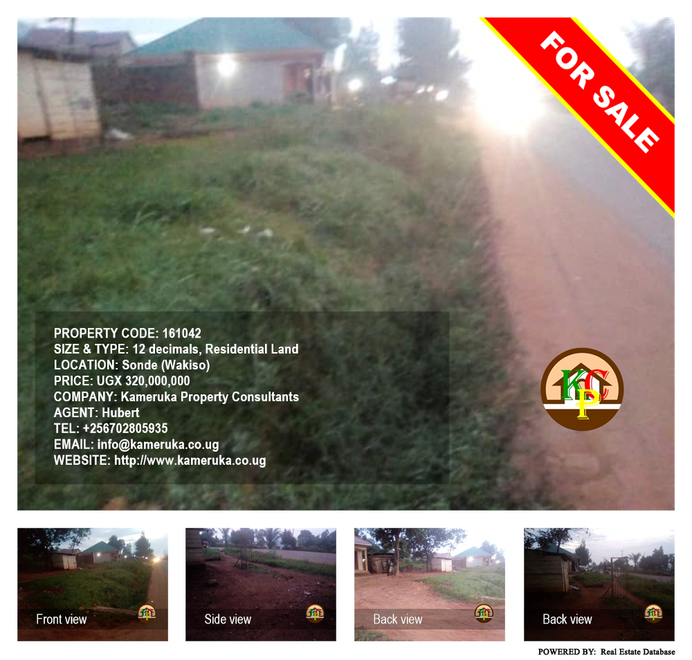 Residential Land  for sale in Sonde Wakiso Uganda, code: 161042