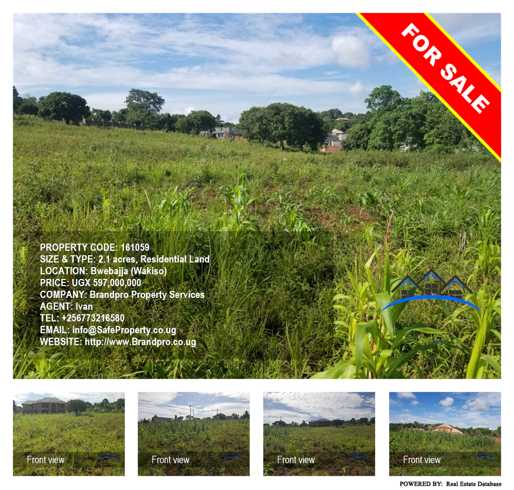 Residential Land  for sale in Bwebajja Wakiso Uganda, code: 161059