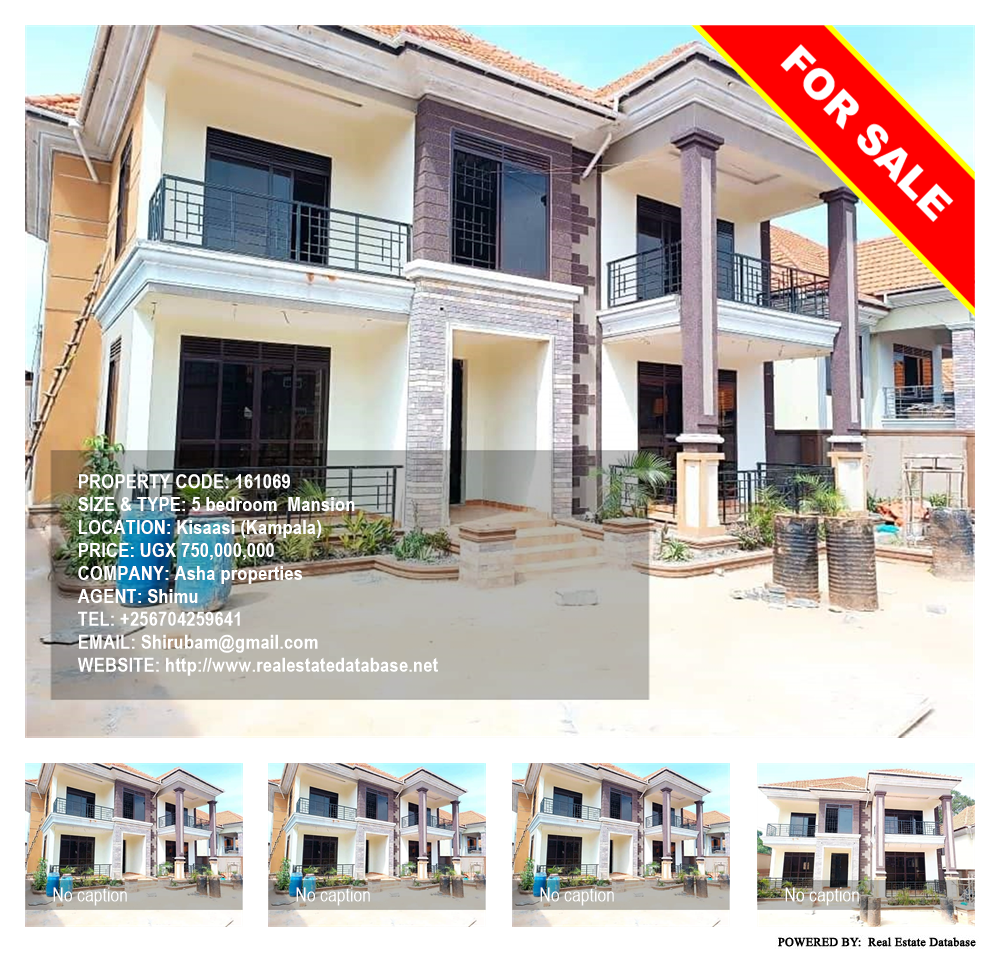 5 bedroom Mansion  for sale in Kisaasi Kampala Uganda, code: 161069