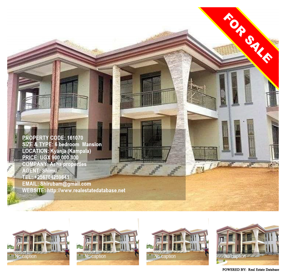 6 bedroom Mansion  for sale in Kyanja Kampala Uganda, code: 161070