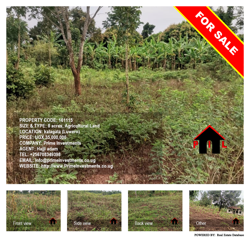 Agricultural Land  for sale in Kalagala Luweero Uganda, code: 161115