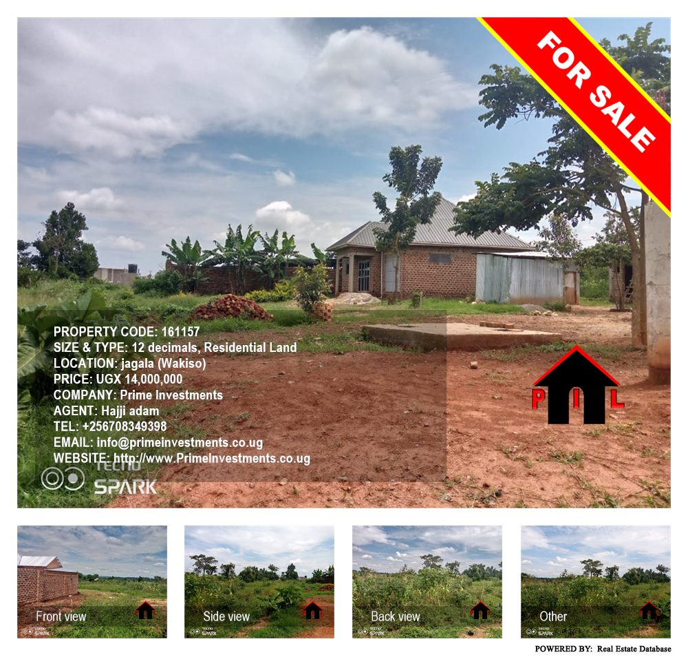 Residential Land  for sale in Jagala Wakiso Uganda, code: 161157