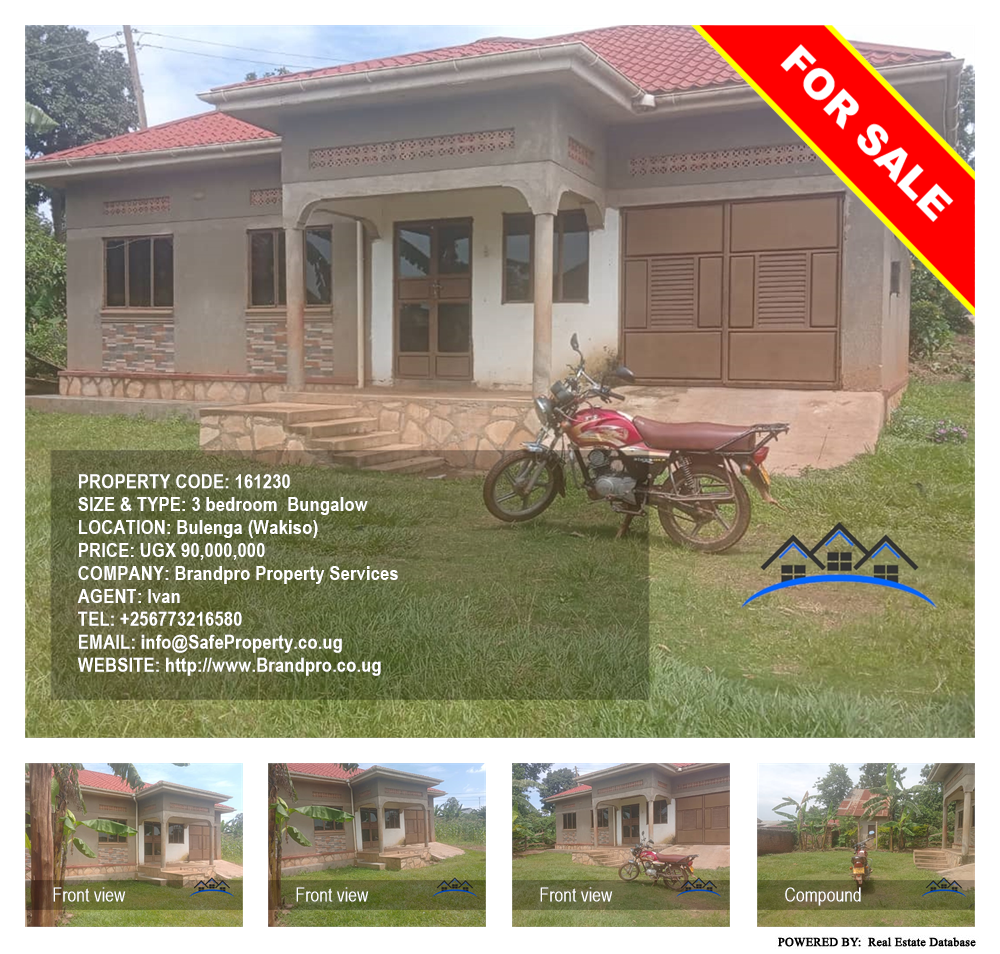 3 bedroom Bungalow  for sale in Bulenga Wakiso Uganda, code: 161230