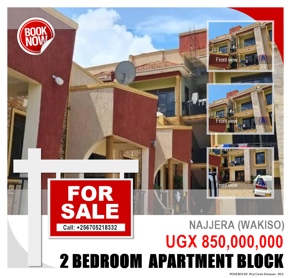 2 bedroom Apartment block  for sale in Najjera Wakiso Uganda, code: 161247