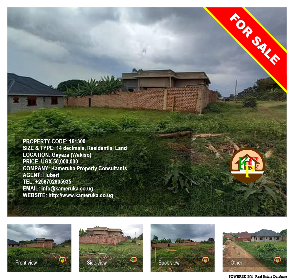 Residential Land  for sale in Gayaza Wakiso Uganda, code: 161300
