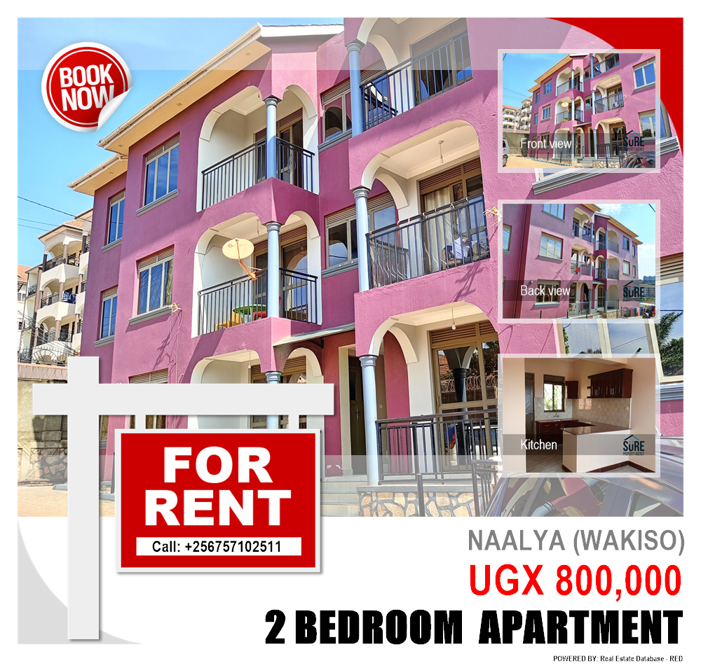 2 bedroom Apartment  for rent in Naalya Wakiso Uganda, code: 161315