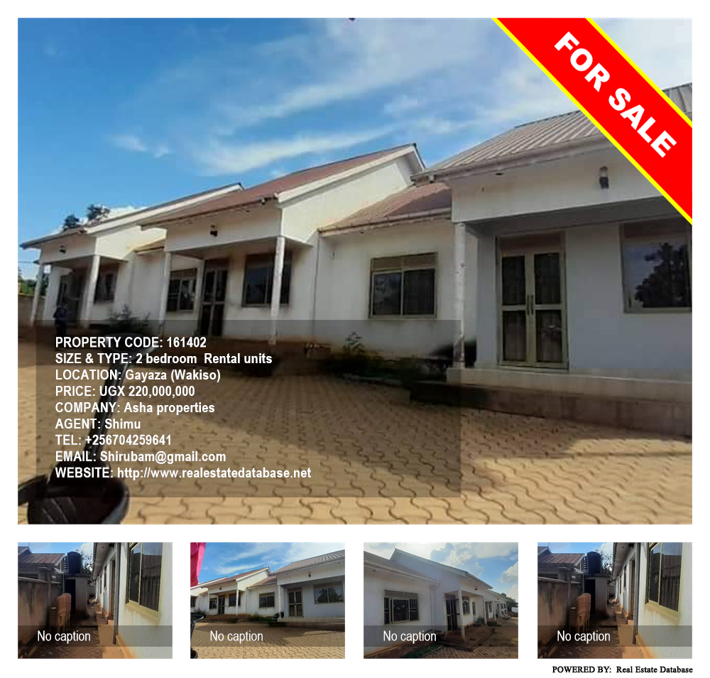 2 bedroom Rental units  for sale in Gayaza Wakiso Uganda, code: 161402