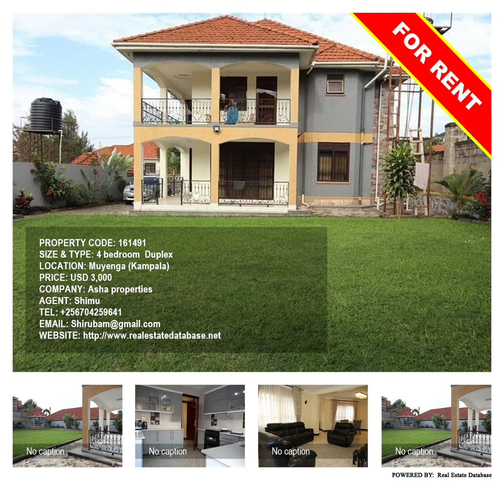 4 bedroom Duplex  for rent in Muyenga Kampala Uganda, code: 161491