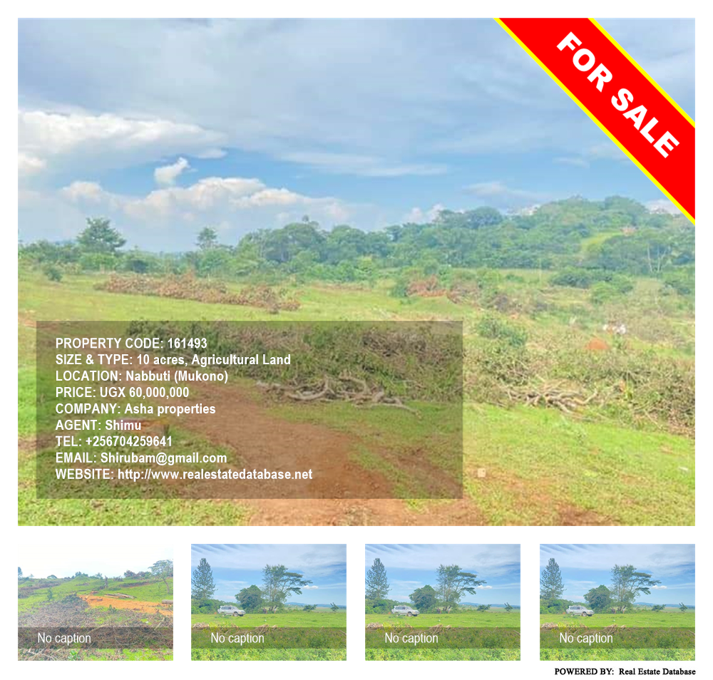 Agricultural Land  for sale in Nabbuti Mukono Uganda, code: 161493