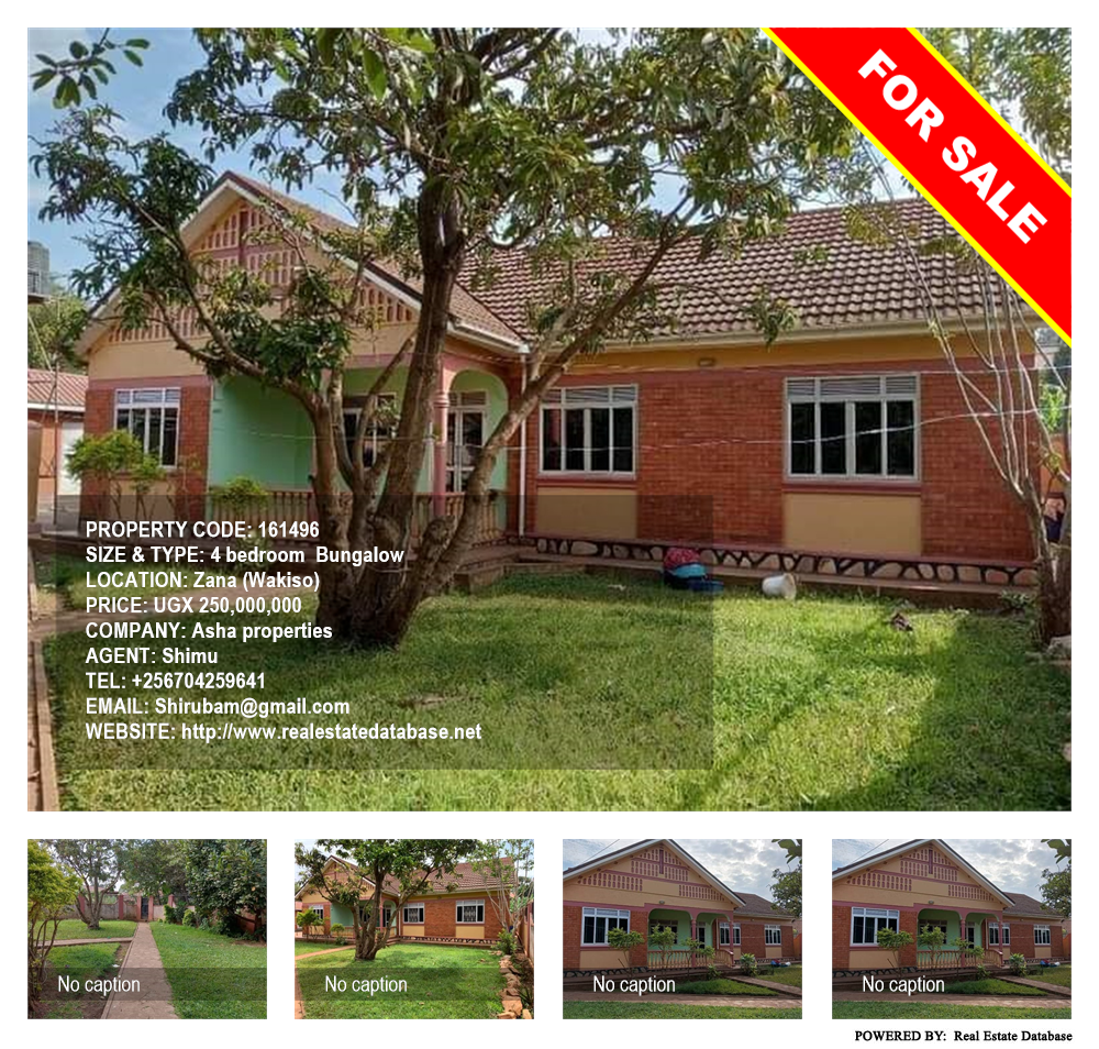 4 bedroom Bungalow  for sale in Zana Wakiso Uganda, code: 161496