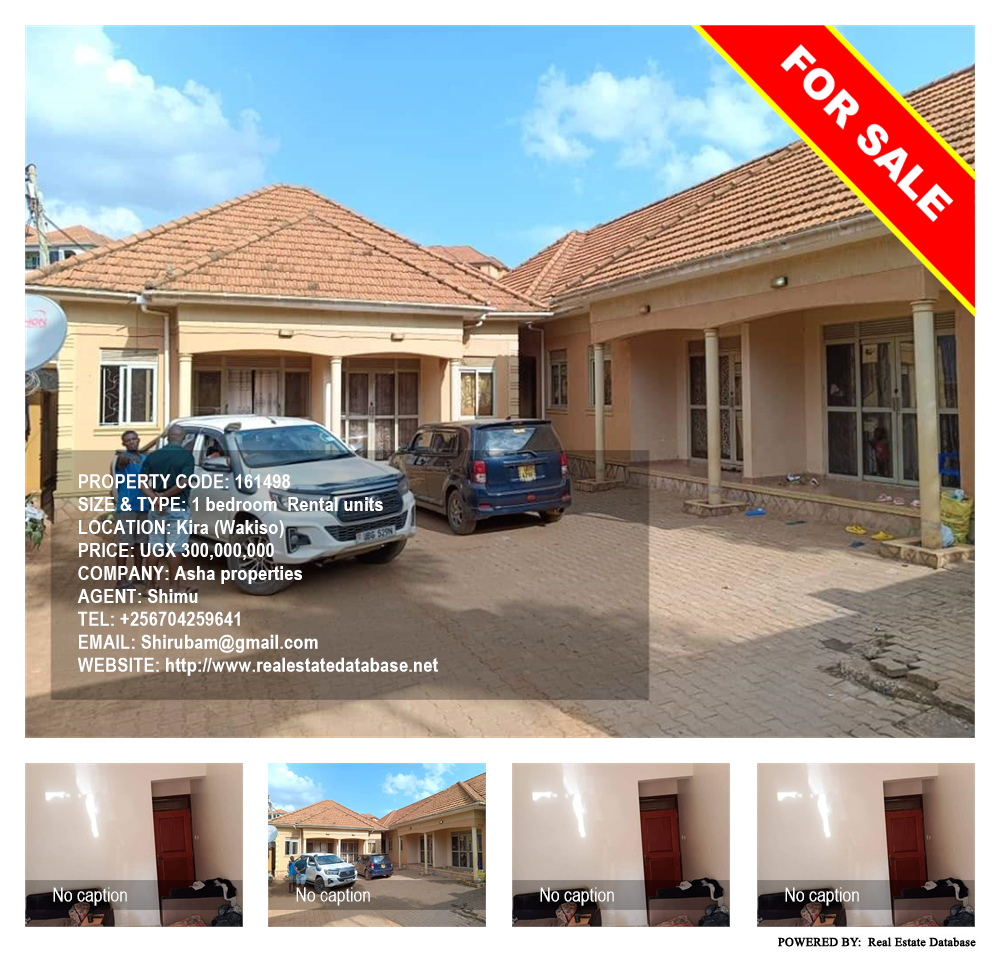 1 bedroom Rental units  for sale in Kira Wakiso Uganda, code: 161498