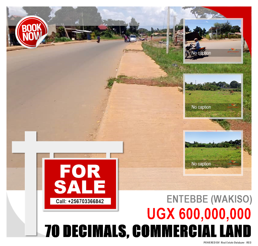 Commercial Land  for sale in Entebbe Wakiso Uganda, code: 161503