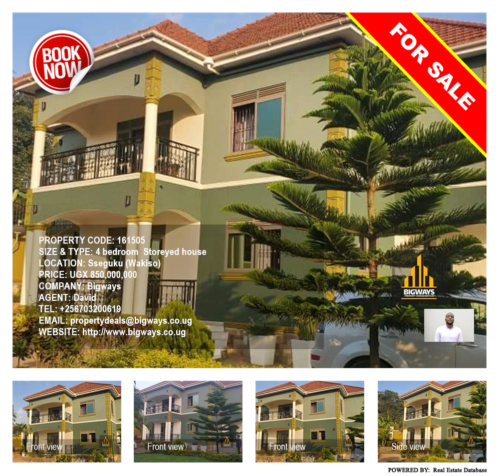 4 bedroom Storeyed house  for sale in Seguku Wakiso Uganda, code: 161505