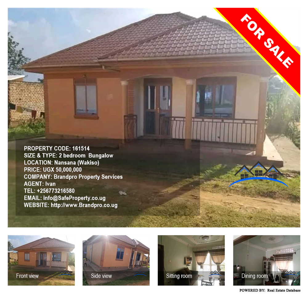 2 bedroom Bungalow  for sale in Nansana Wakiso Uganda, code: 161514