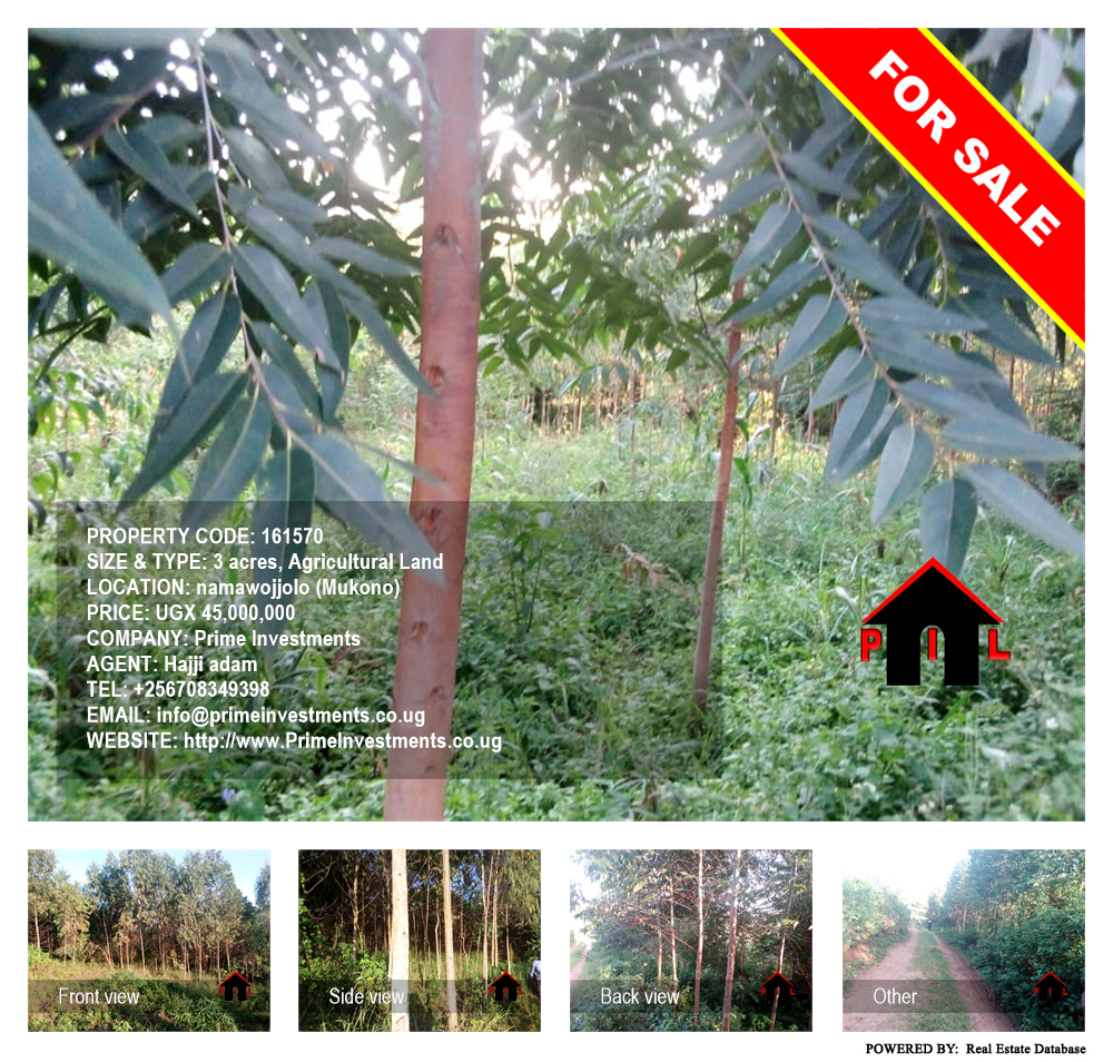 Agricultural Land  for sale in Namawojjolo Mukono Uganda, code: 161570