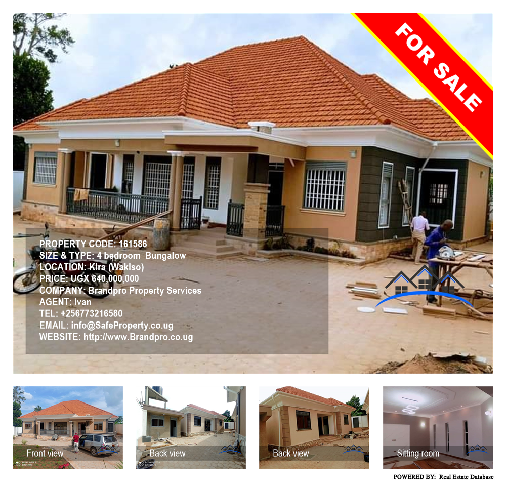 4 bedroom Bungalow  for sale in Kira Wakiso Uganda, code: 161586